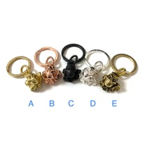 B&O x Bel Cielo 真鍮製　ポップコーンスカルキーホルダー