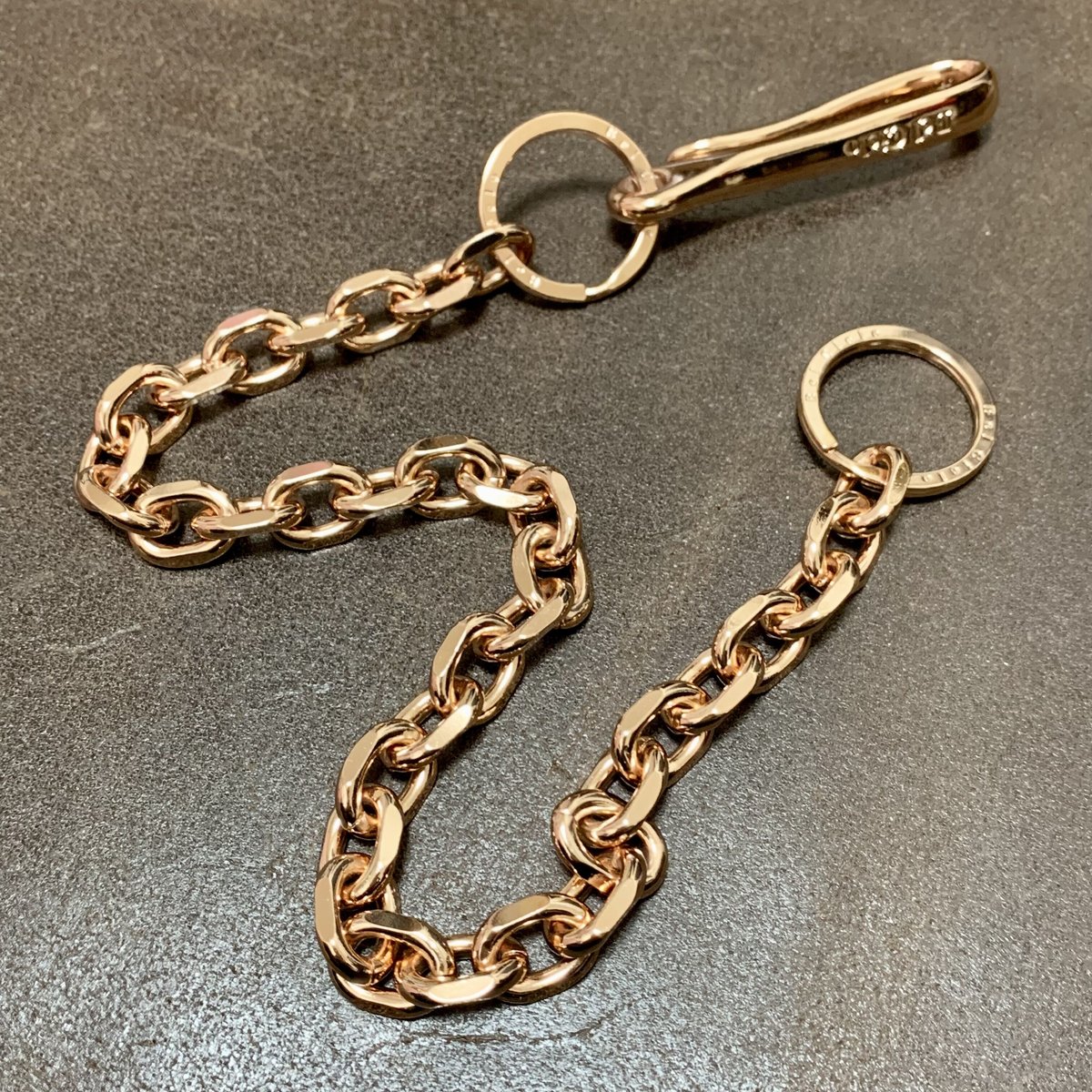 Bel Cielo 真鍮製　フックウォレットチェーン チャーム無し Bel Cielo 真鍮製 フックウォレットチェーン チャーム無し