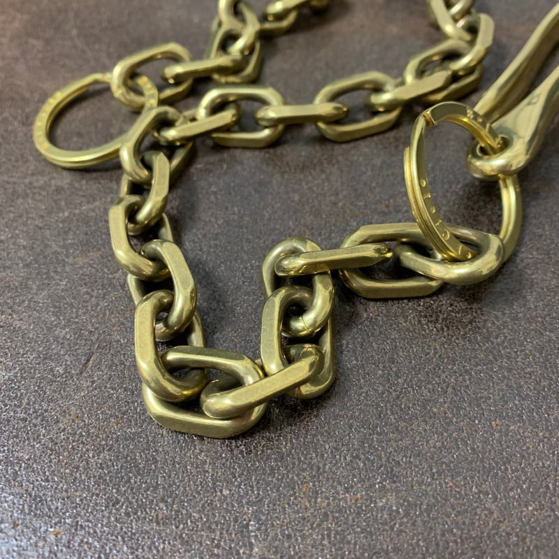 Bel Cielo 真鍮製 ヘビーウェイトアンカーフックウォレットチェーン