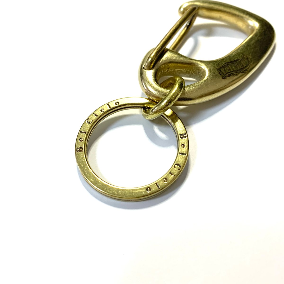 Bel Cielo 真鍮製 ペイズリーロゴカラビナ BK01 | RYANS 