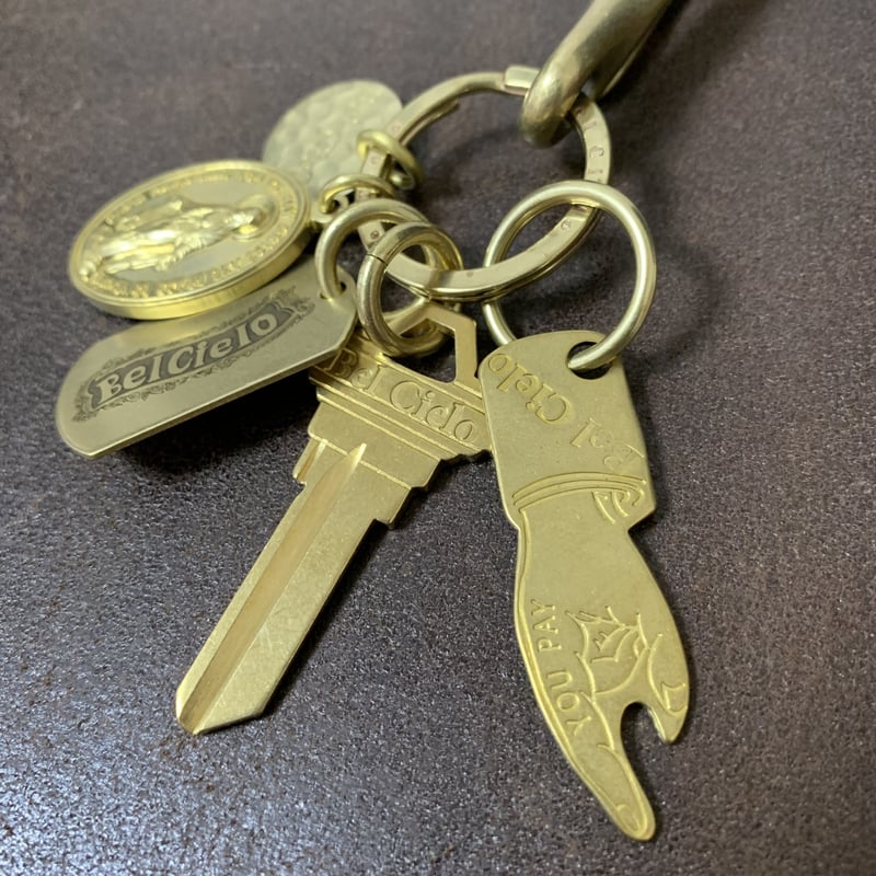 Bel Cielo 真鍮製 ロゴフック&チャームキーホルダー BTCM02 | RYANS 