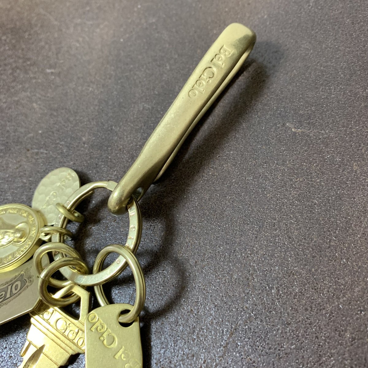 Bel Cielo 真鍮製 ロゴフック&チャームキーホルダー BTCM02 | RYANS 