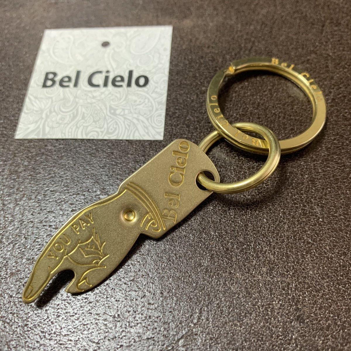Bel Cielo 真鍮製 ミニYOUPAYキーホルダー　BYP02