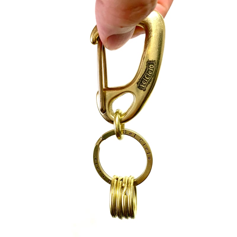 Bel Cielo 真鍮製 ペイズリーロゴカラビナ BK02 | RYANS