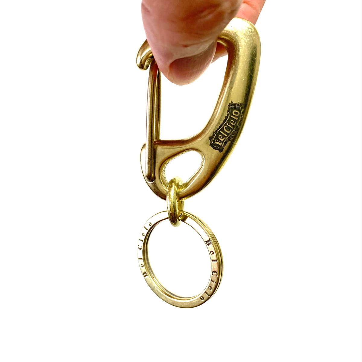 Bel Cielo 真鍮製 ペイズリーロゴカラビナ BK01 | RYANS 