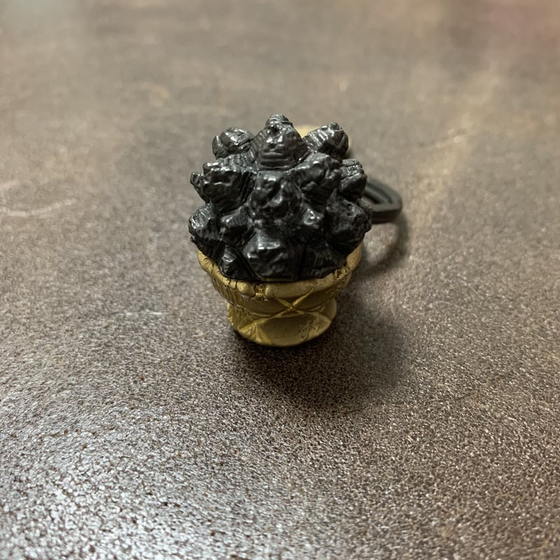 Bel Cielo 真鍮製 亀甲竜キーホルダー プミアムブラック BKK02