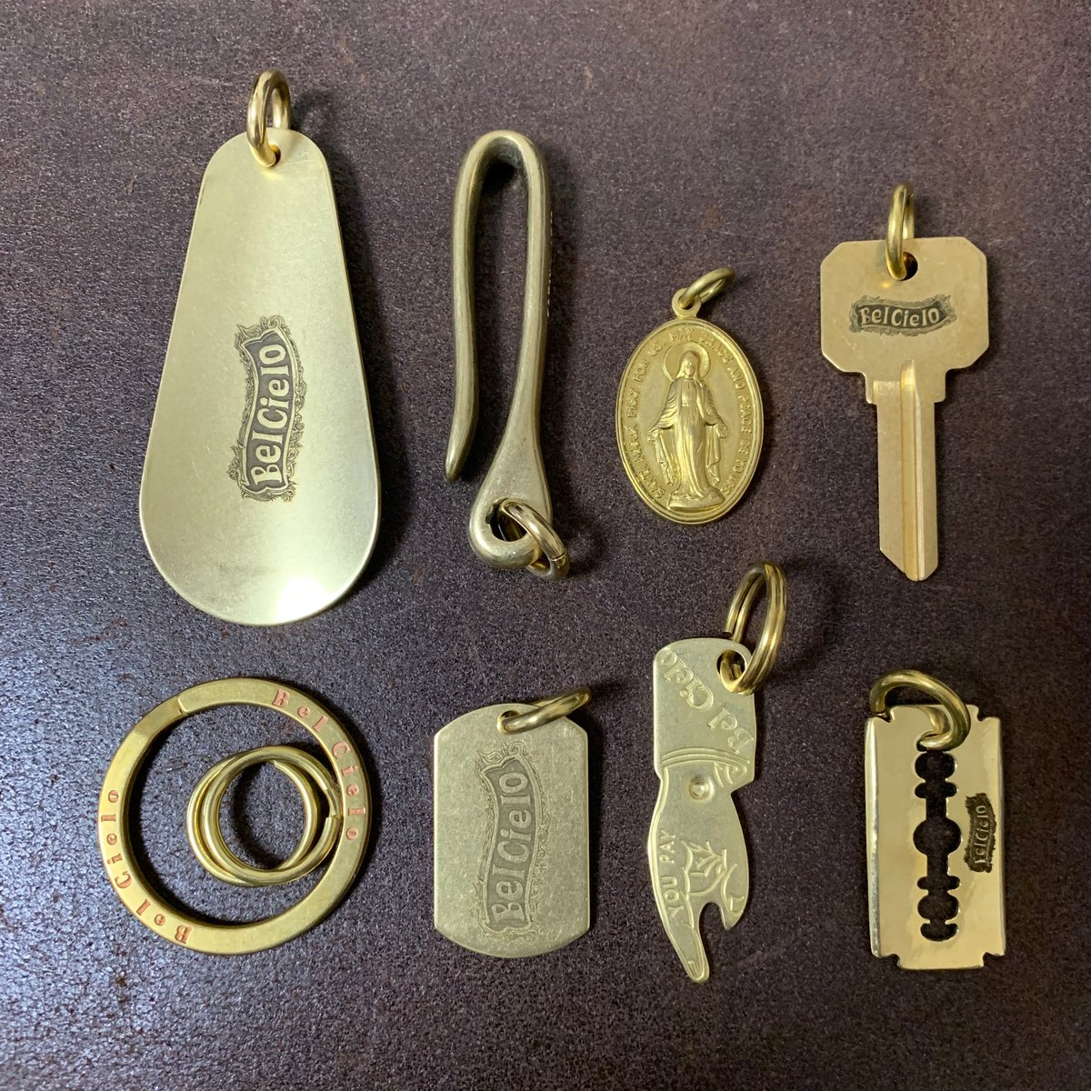 Bel Cielo 真鍮製 スモールシューホーンMIXキーホルダー | RYANS