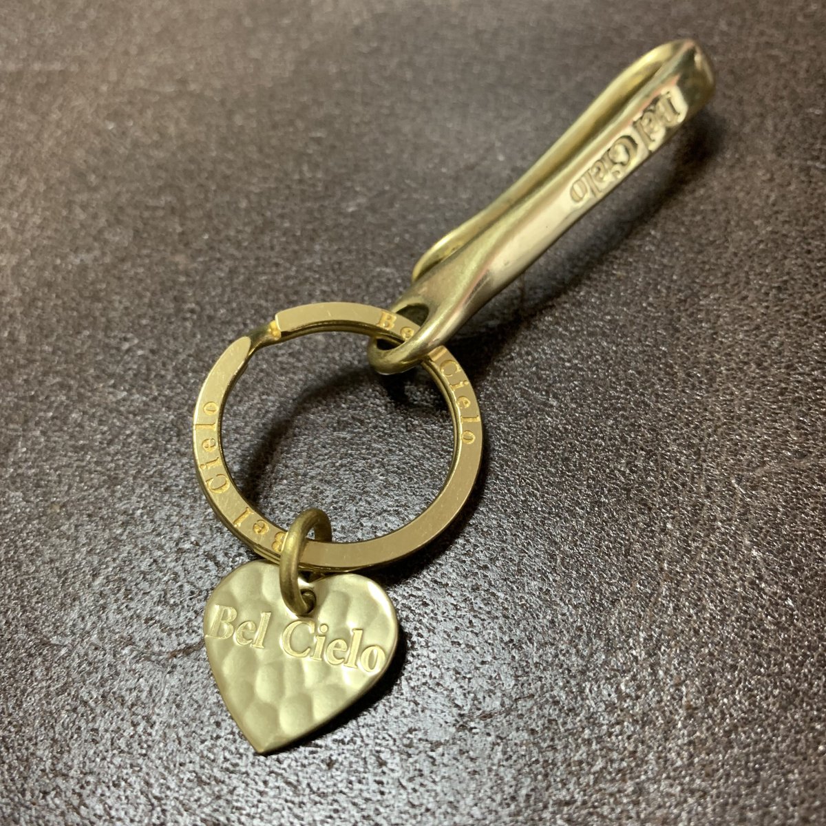 Bel Cielo 真鍮製 スモールロゴフック&リングキーホルダー BLF09 | RYANS 