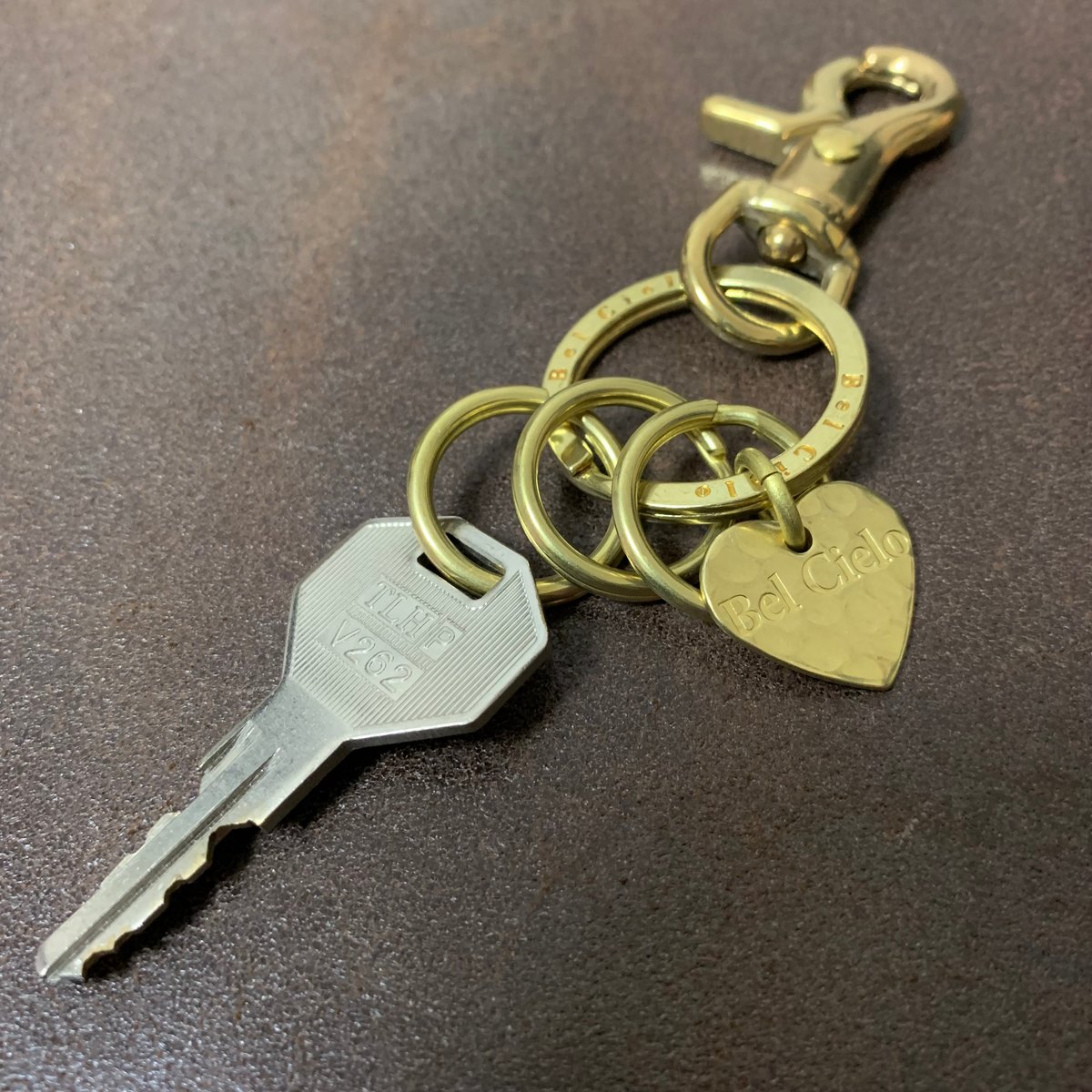 Bel Cielo 真鍮製 ハートチャームキーホルダー BKH05 | RYANS 