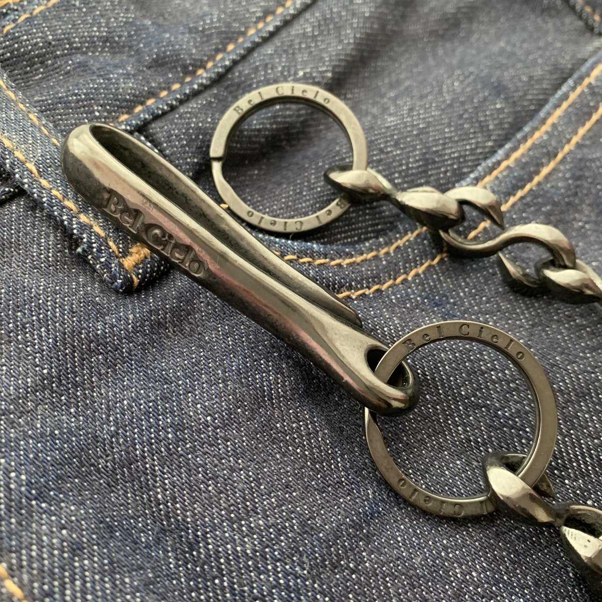 Bel Cielo 真鍮製　フックウォレットチェーン チャーム無し Bel Cielo 真鍮製 フックウォレットチェーン チャーム無し