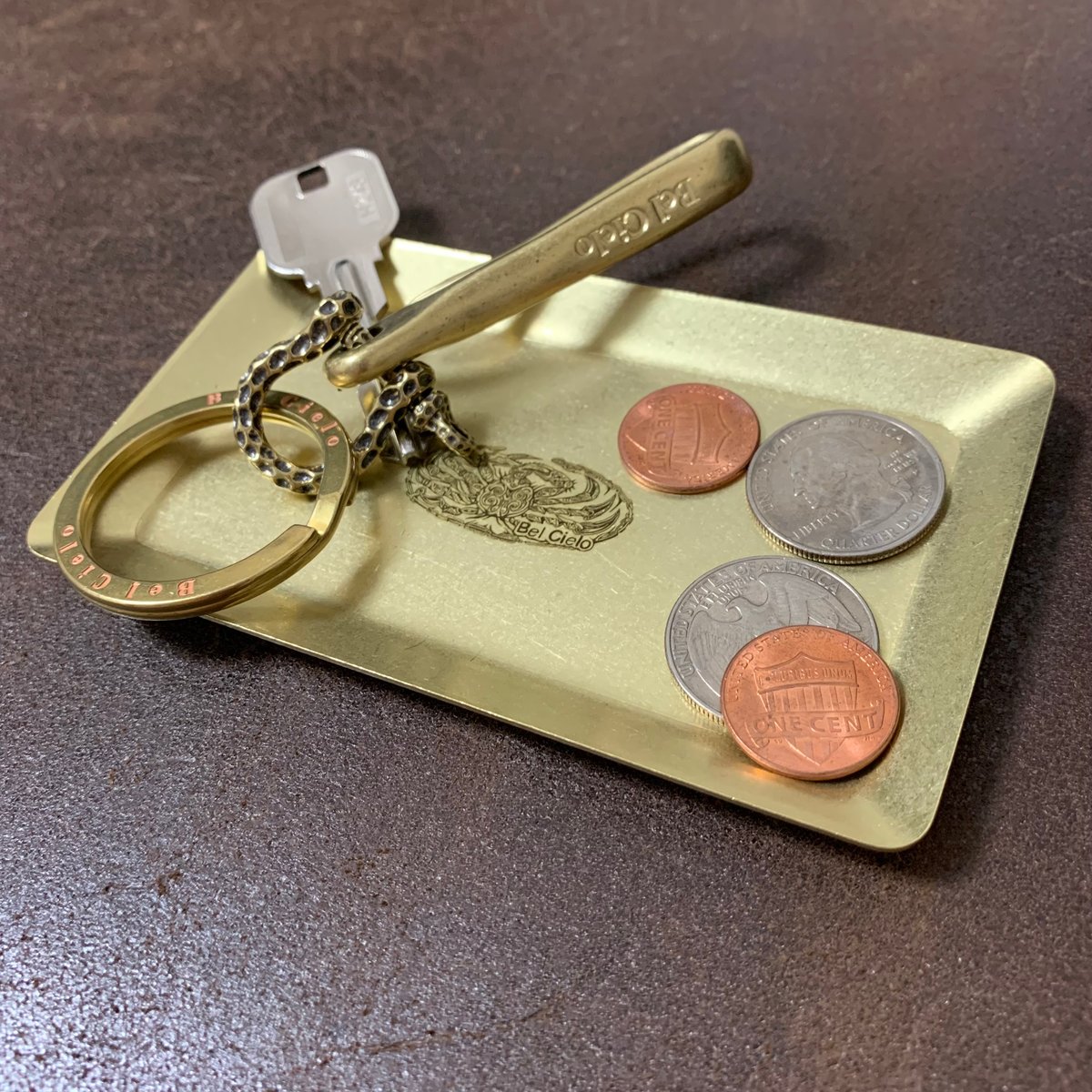 Bel Cielo 真鍮製 ペイズリークラブロゴ ミニキャッシュトレイ | RYANS