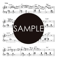 ジャズピアノ（ツーファイブフレーズ） 楽譜、伴奏音源、フル音源 "Jazz Piano Licks 2-5-1 Minor #2"