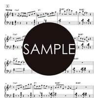 ジャズピアノ（ツーファイブフレーズ）楽譜、伴奏音源、フル音源 "Jazz Piano Licks 2-5-1 Major #1"