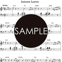 Autumn Leaves (Ver.1)「枯葉」(G minor)楽譜 SheetMusic