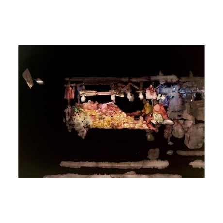 久保田沙耶　Saya Kubota「drawingー発光果実」（額装あり）