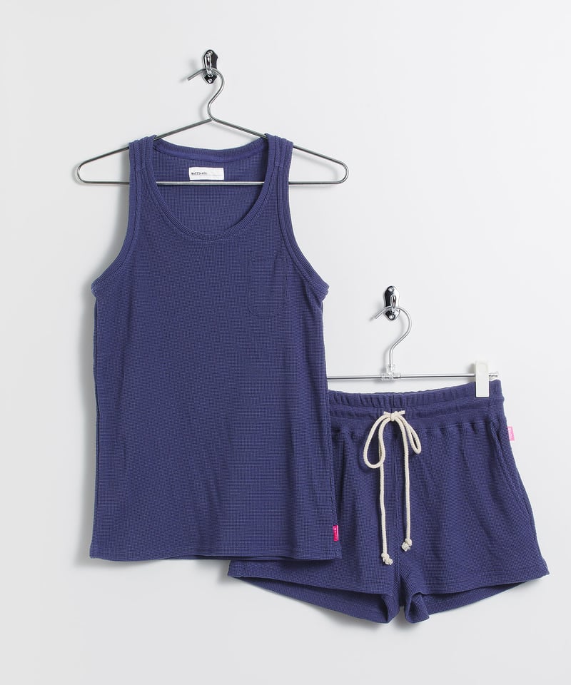 CLANE PILE FLARE TANK TOPS navy サイズ2 新品 クラネ CLANE PILE FLARE TANK TOPS （NAVY） - ファッション通販