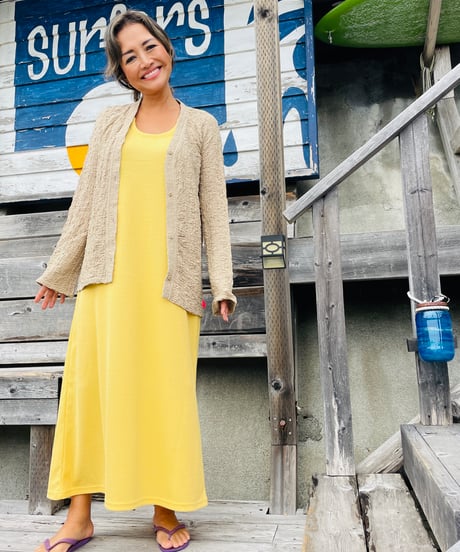 2577/ ALL SHIRRING KUSHAKUSHA CARDIGAN
