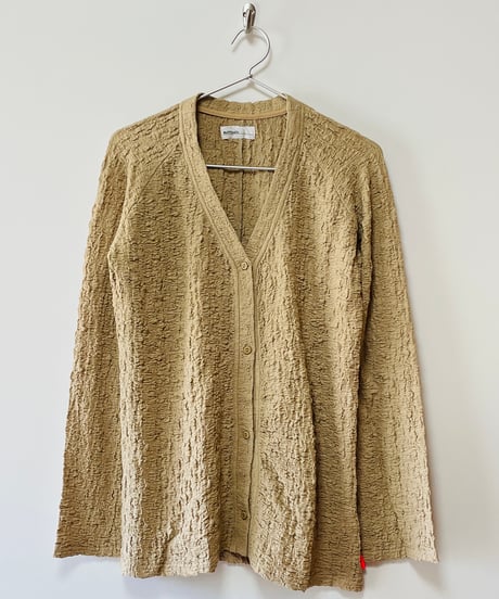 2577/ ALL SHIRRING KUSHAKUSHA CARDIGAN