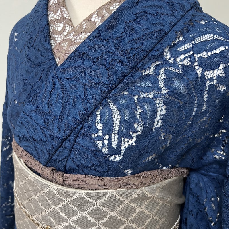 2026 着物福袋 ブルー×ブラウン | kimono.kotoko