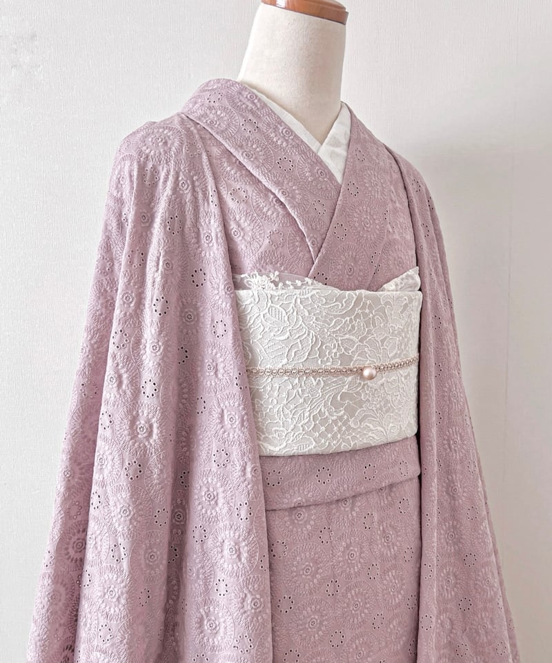 KIMONO MODERN レース花柄着物 コットン100% 期間限定｜キモノMODERN割