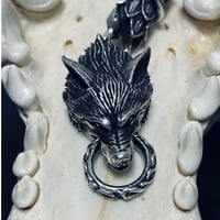 Wolf head  With  Snake  lotus  chain