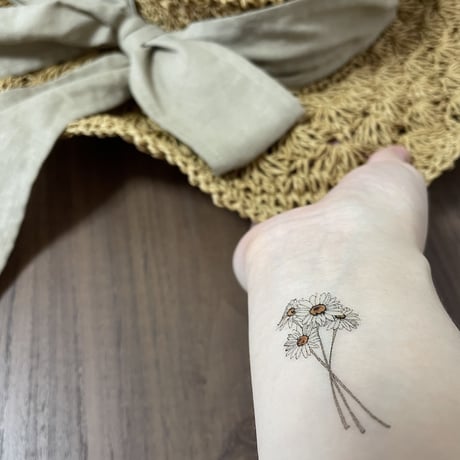 君に花の名を水彩タトゥーシール
