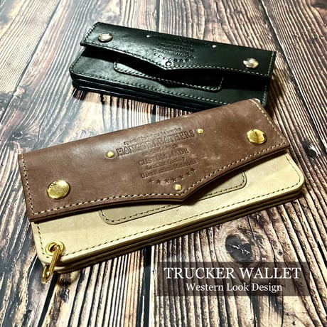 149ミドル トラッカーウォレット イタリアンレザーMARGOTダークブラウン Margot leather middle wallet（財布）｜ROTAR（ローター）の