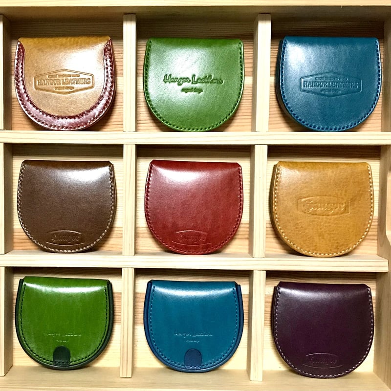 馬蹄型 コインケース くすみブルー 美品 馬蹄型コインケース COIN CASE ( ルガト・琉球ブルー・LMブルー