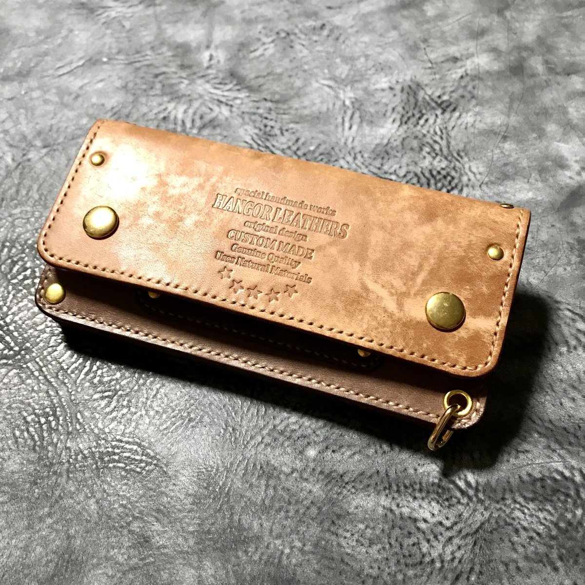 つん　トラッカーウォレット ロング イタリアンレザー 2c5c8ccfda7f0d6208ffbae7eadf6a