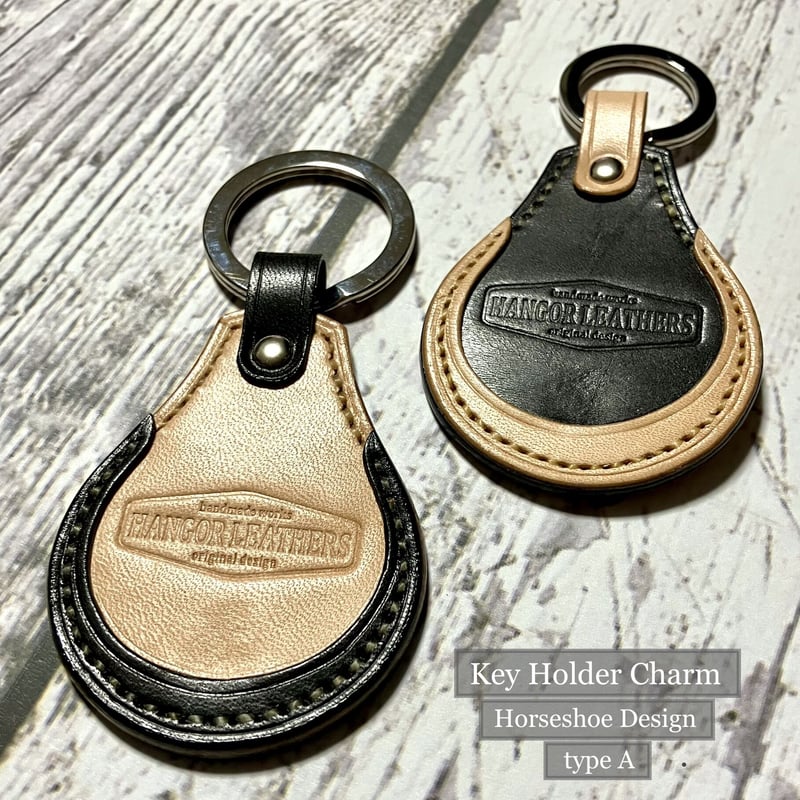 レザーキーホルダー Leather Key Holder Key Chain ( 馬蹄型デザ レザーキーホルダー Leather Key Holder Key Chain ( 馬蹄型デザ