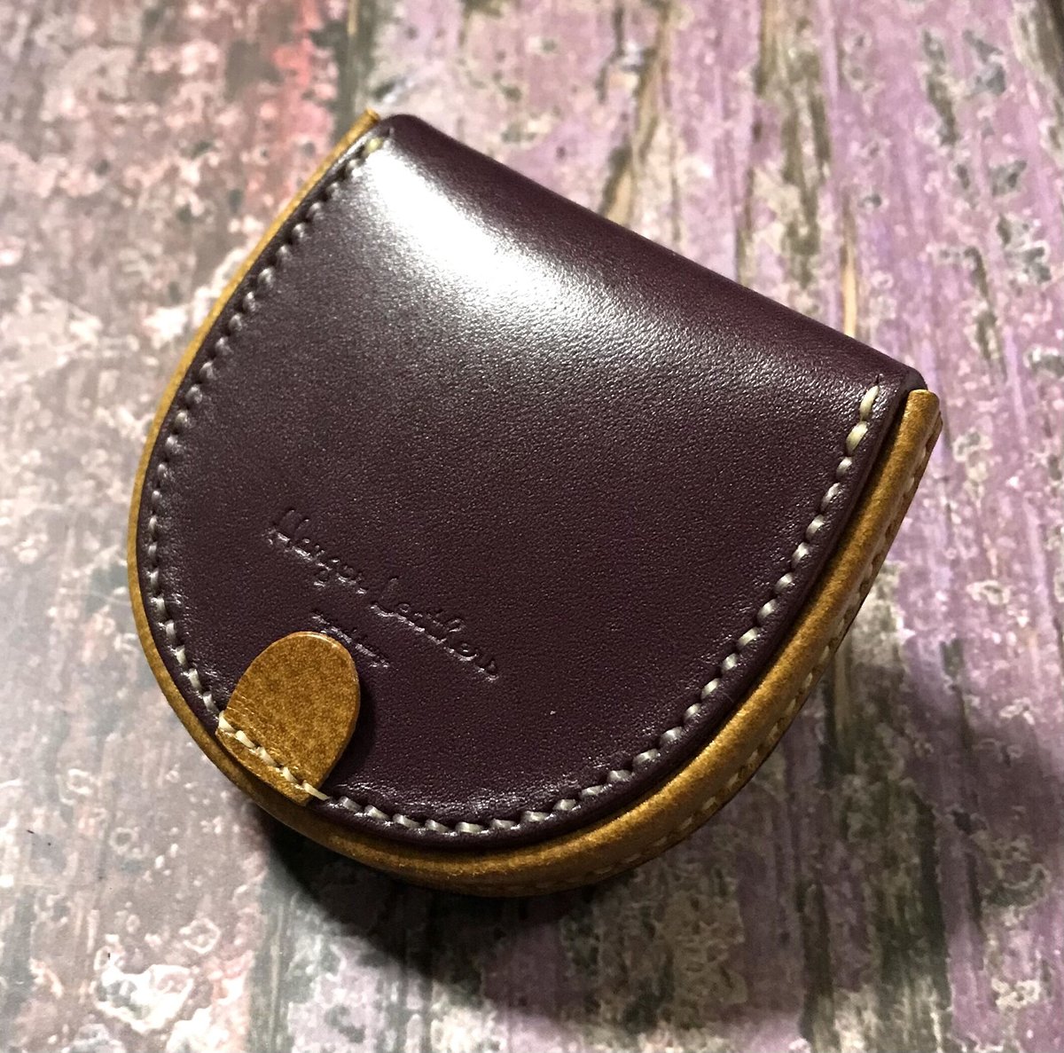馬蹄型コインケース COIN CASE ( ルガト・深紫・黄 ) COIN PURSE