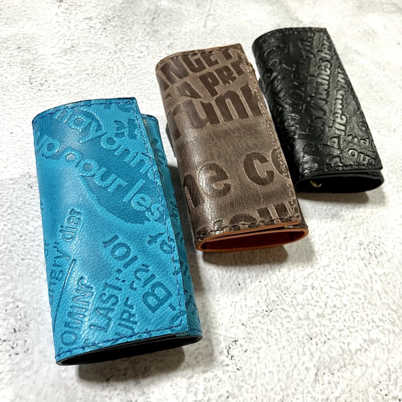 黒 レザー エンボス加工 キーケース 楽天市場】【1000円ぽっきりSALE】キーケース メンズ レディース