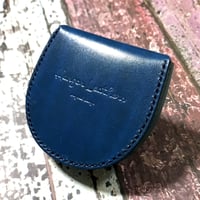 馬蹄型コインケース COIN CASE ( ルガト・LMブルー・琉球ブルー ) COIN PURSE／革小物／ハンドメイド／Hangor Leathers