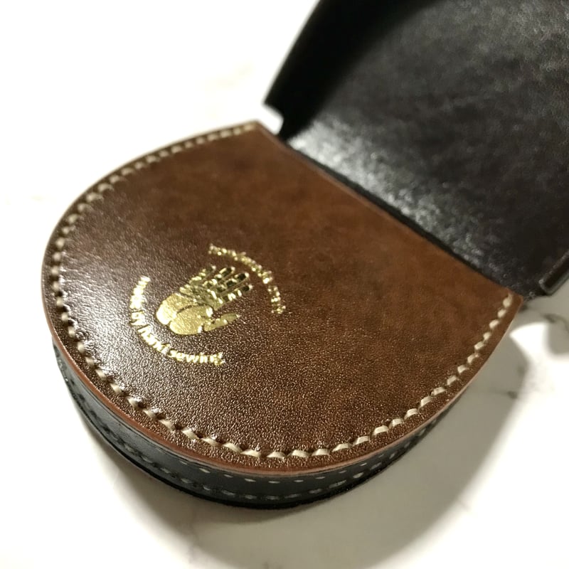 箔押し 馬蹄型コインケース COIN CASE ( ルガト・ブラウン 箔押し 馬蹄型コインケース COIN CASE ( ルガト・ブラウン