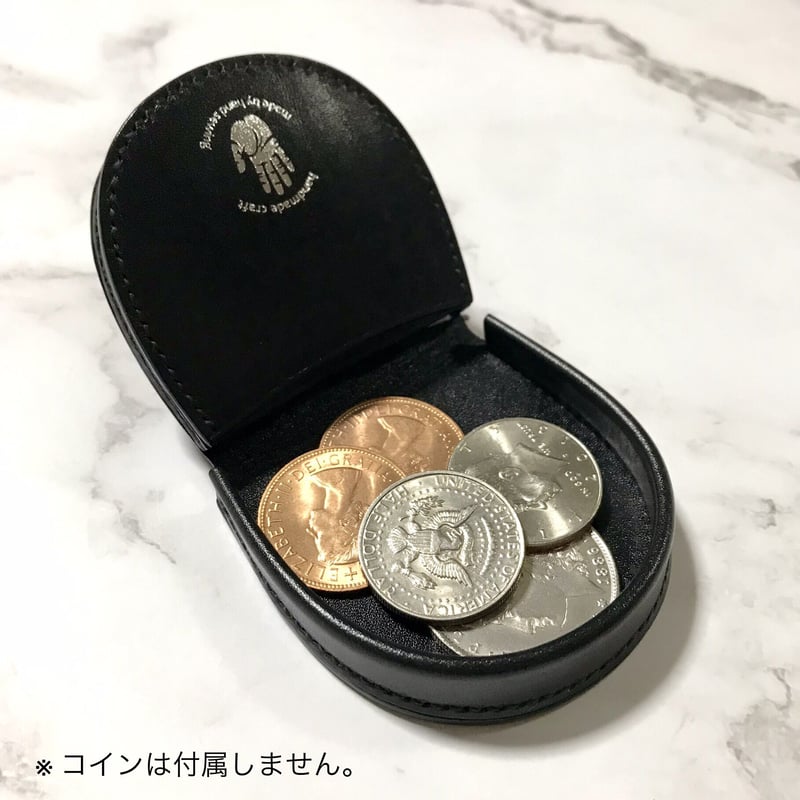 箔押しB 馬蹄型コインケース COIN CASE ( ルガト・ブラック 箔押しB 馬蹄型コインケース COIN CASE ( ルガト・ブラック
