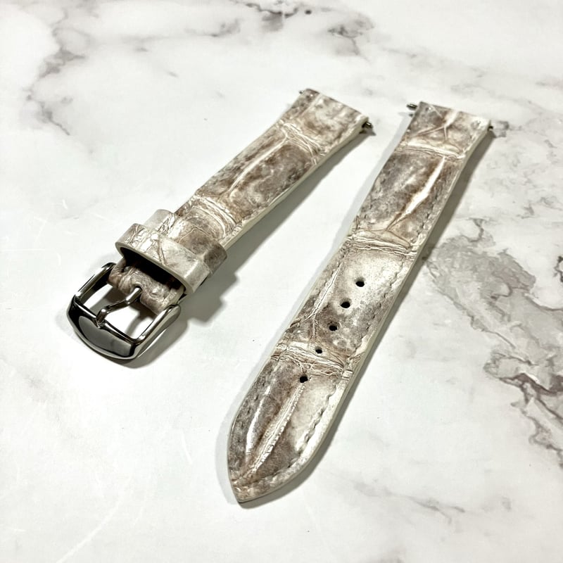 ヒマラヤクロコダイルレザー 腕時計バンド ジャンルソー　3本セット ウォッチバンド 腕時計ベルト Watch Band ( ヒマラヤ