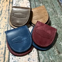 ギター ピックケース Pick Case ミディアムサイズ /ミックスカラー  ( 本革 イタリアンレザー マヤ ) ／革小物／ハンドメイド／Hangor Leathers