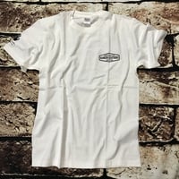 オリジナルＴシャツ ワーカーデザイン ( バックプリント・ホワイト ) ／オリジナルデザイン／Hangor Leathers