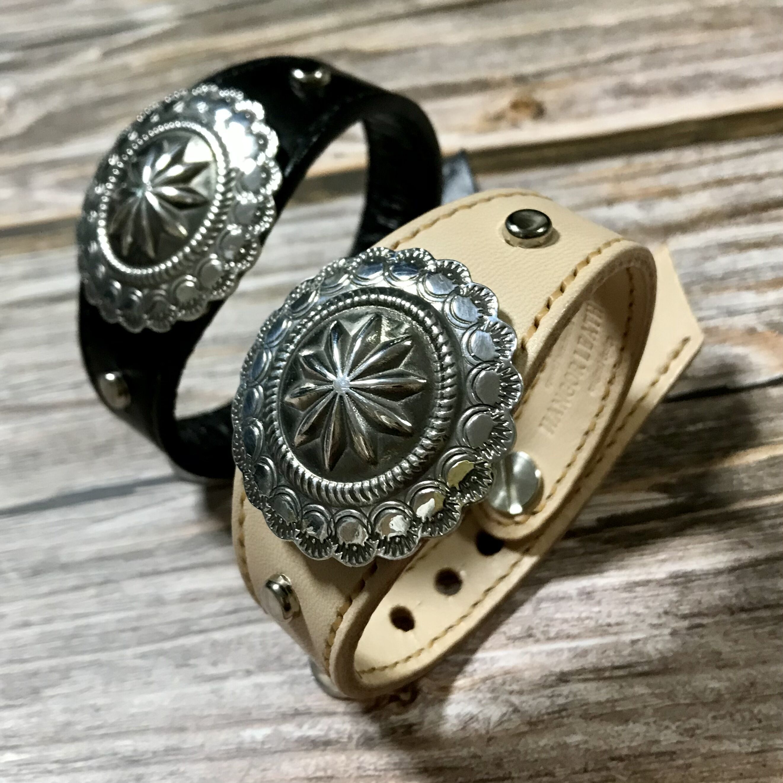 レザーブレスレット LEATHER BRACELET ( ネイティブ系コンチョ