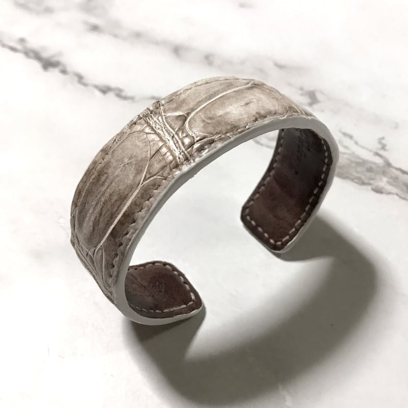 レザーバングル Leather Bangle ( ヒマラヤクロコ himalayan Croc...