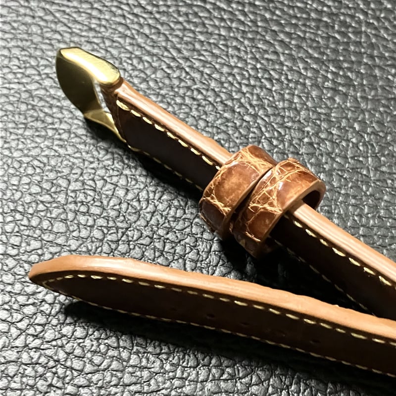 ワニ革ブレスレット ウォッチバンドブレスレット Watch Band Bracelet ( カイマン