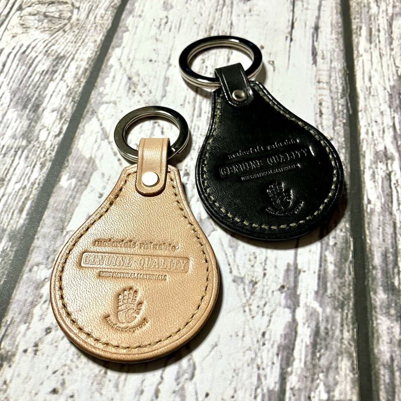 レザーキーホルダー Leather Key Holder Key Chain ( 馬蹄型デザ