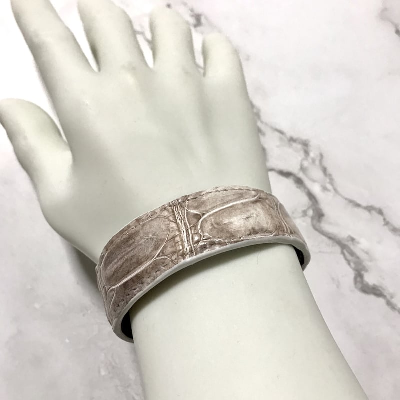 レザーバングル Leather Bangle ( ヒマラヤクロコ himalayan Croc...
