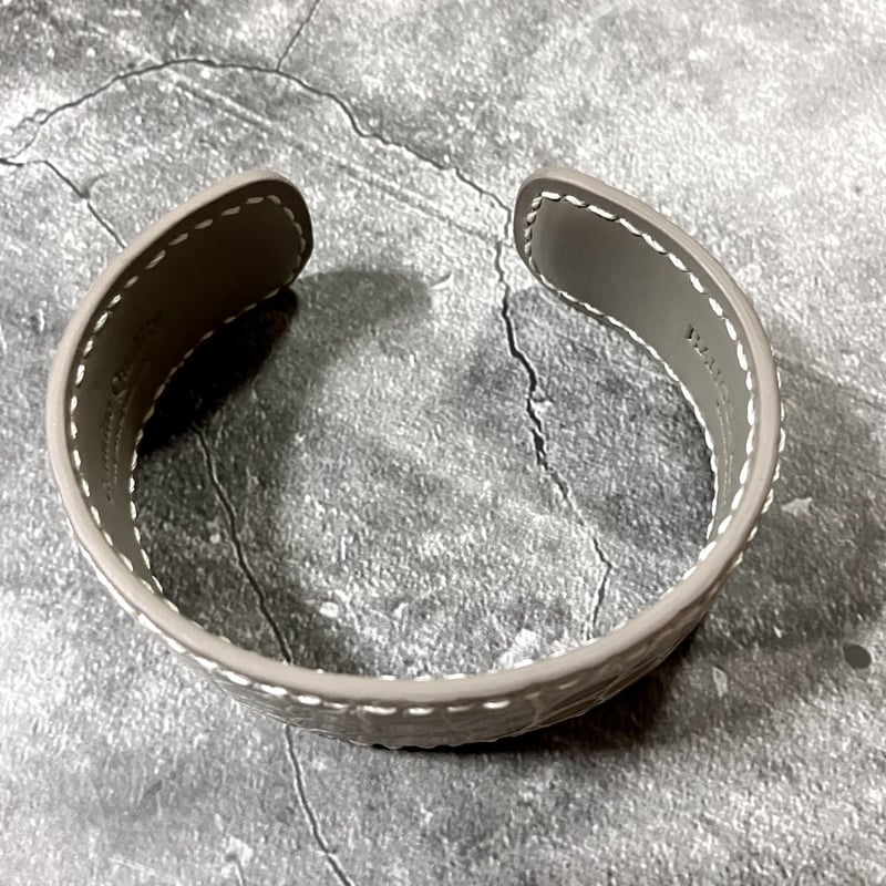 レザーバングル ( ワニ革 アリゲーター グレージング ) Leather