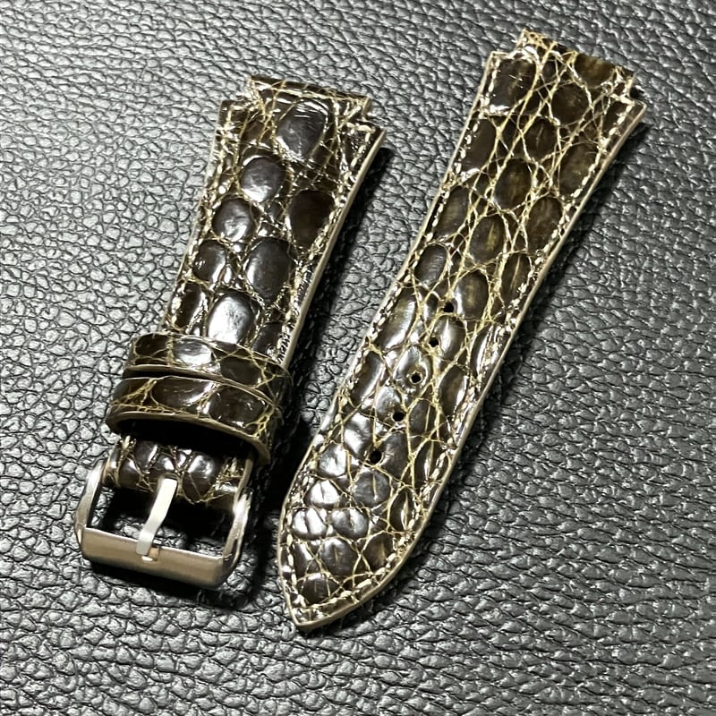 ウォッチバンドブレスレット Watch Band Bracelet ( カイマン ワニ革 )