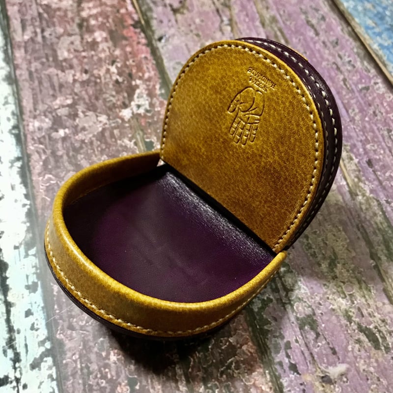 馬蹄型コインケース COIN CASE ( ルガト・深紫・黄 ) COIN PURSE
