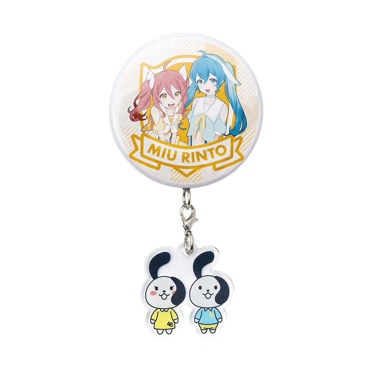 ゆらゆらアクキー缶バッジ（ミウ&リント） | Project Rabbie Online Shop