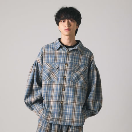 【lil' valley】VERSATILE CHECK SHIRT OUTER