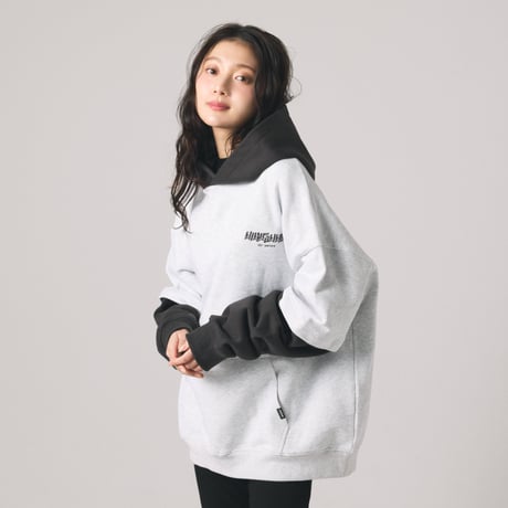 【lil' valley】BASIC EMBROIDERED HOODIE