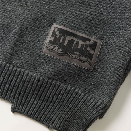 【lil' valley】DAMAGE KNIT CARDIGAN